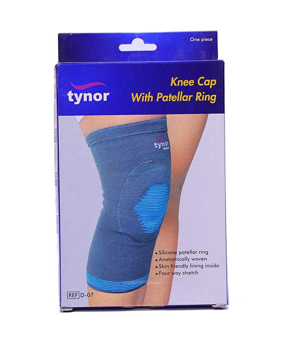 Tynor Knee Cap Air Open Patella, Black & Orange, XL, 1 Unit - Walmart.com